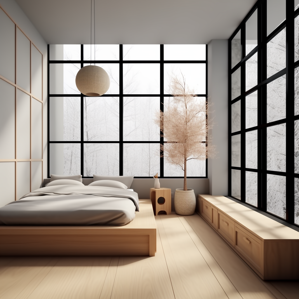 עיצוב חדרים בסגנון יפני