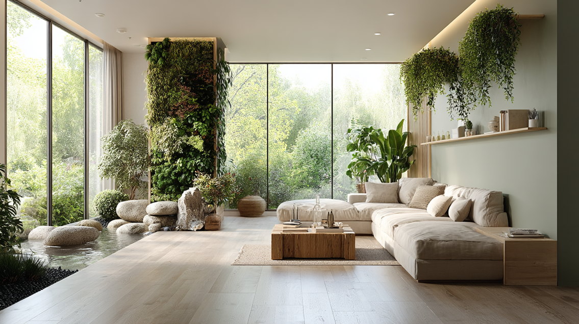 עיצוב פנים בסגנון ביופילי Biophilic style