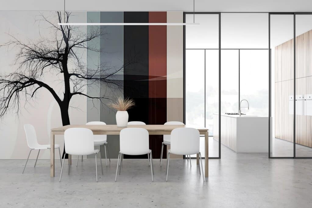 פינת אוכל וסלון פתוחים – זרימה ואור טבעי